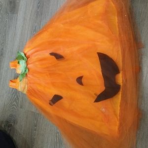 Pottery Barn kids girls lighted pumpkin costume 7/8
